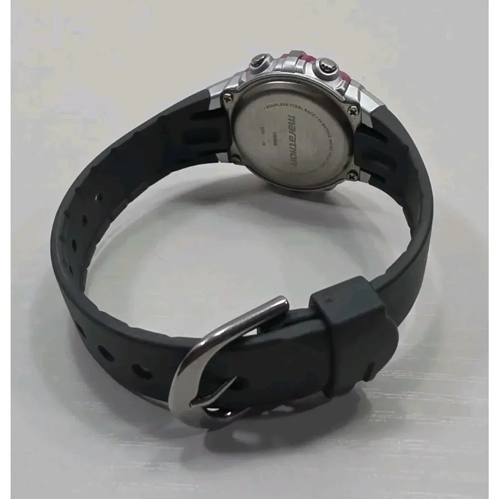 Marathon T5K646 Indiglo WR 50M Digital Pink & Gray Women's Watch New Battery 277